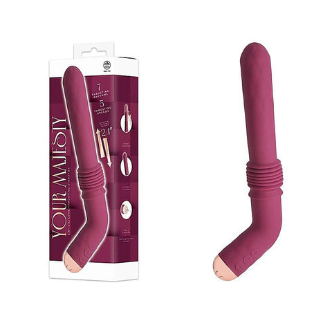 Your Majesty Rechargeable Thrusting Vibrator by Nanma