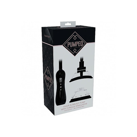 PUMPED Vulva & Breast Pump with Tongue Stimulator by Shots