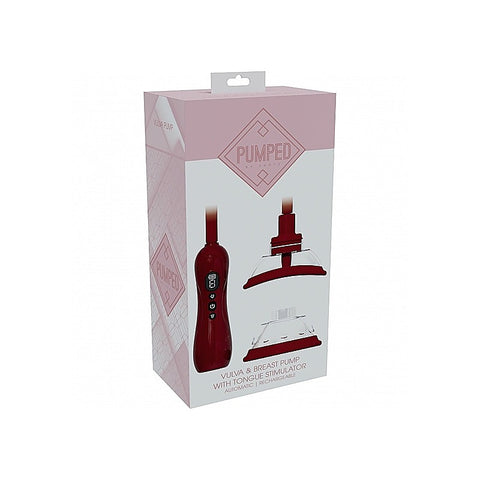 PUMPED Vulva & Breast Pump with Tongue Stimulator by Shots