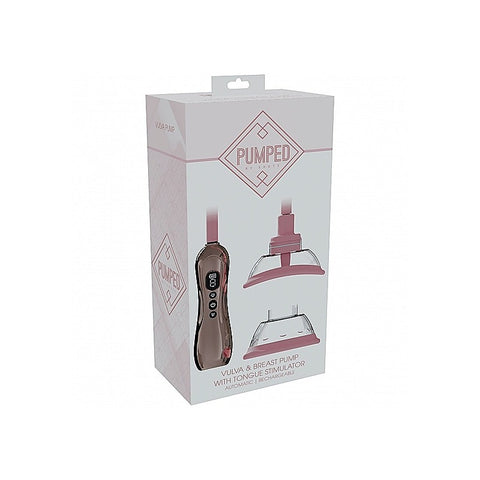 PUMPED Vulva & Breast Pump with Tongue Stimulator by Shots