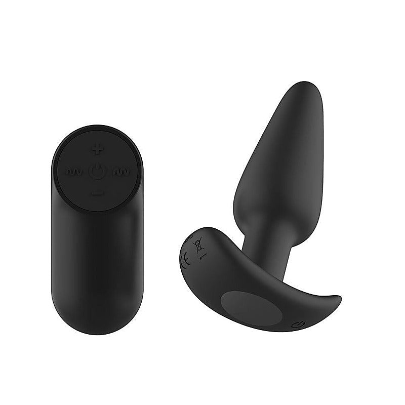 Silicone Vibrating Butt Plug with Remote by Passion Play - Butt Plugs