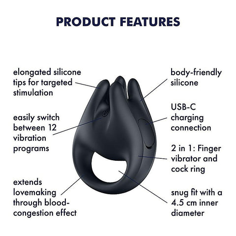 Perfect Pair 1 Vibrating Couples Ring by Satisfyer