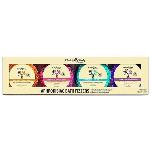 Aphrodisiac Scented Bath Fizzers 4-Pack by Earthly Body - Bath and Intimate Fragrances