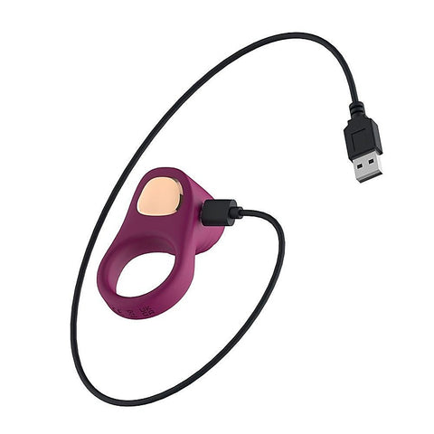 Silicone Vibrating Rechargeable Penis Ring by Passion Play