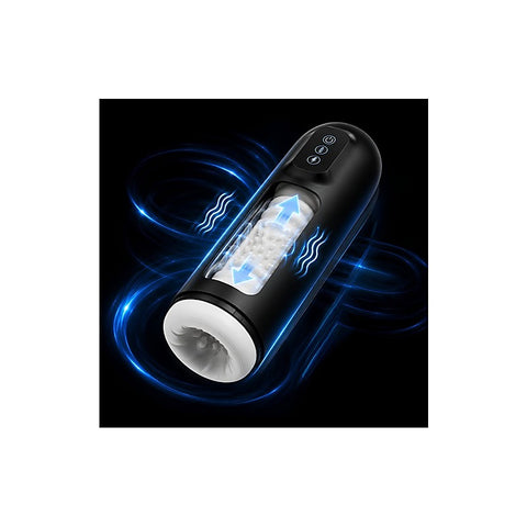 Exo Auto Thrusting Vibrating Masturbator by Doc Johnson - Masturbators and Strokers