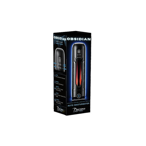 Obsidian Thrusting Heating Masturbator by Doc Johnson - Masturbators and Strokers