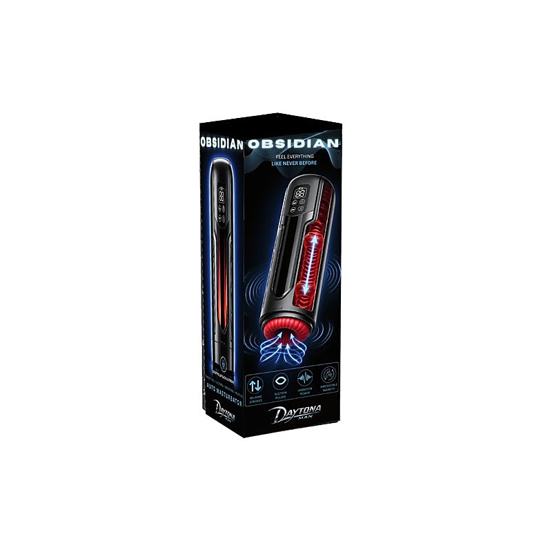 Obsidian Thrusting Heating Masturbator by Doc Johnson - Masturbators and Strokers