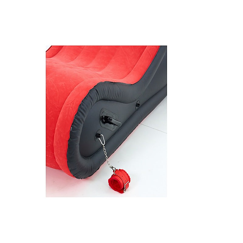 Inflatable Bondage Lounge with Cuffs by Doc Johnson - Sex Furniture
