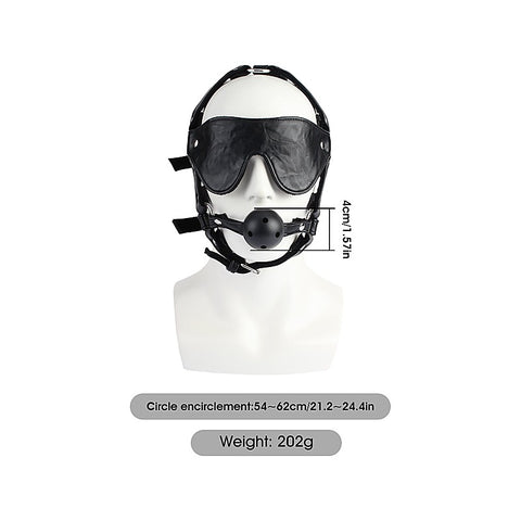 Ball Gag with Eye Mask Bondage Set by Chisa - Bondage Gags and Bits