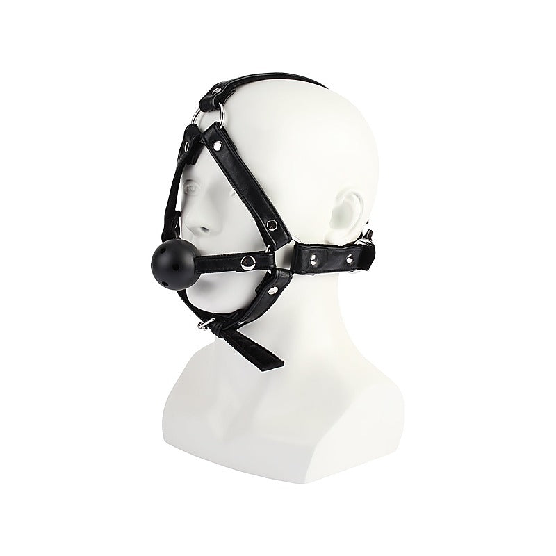 Adjustable Head Harness with Ball Gag by Chisa - Bondage Gags and Bits