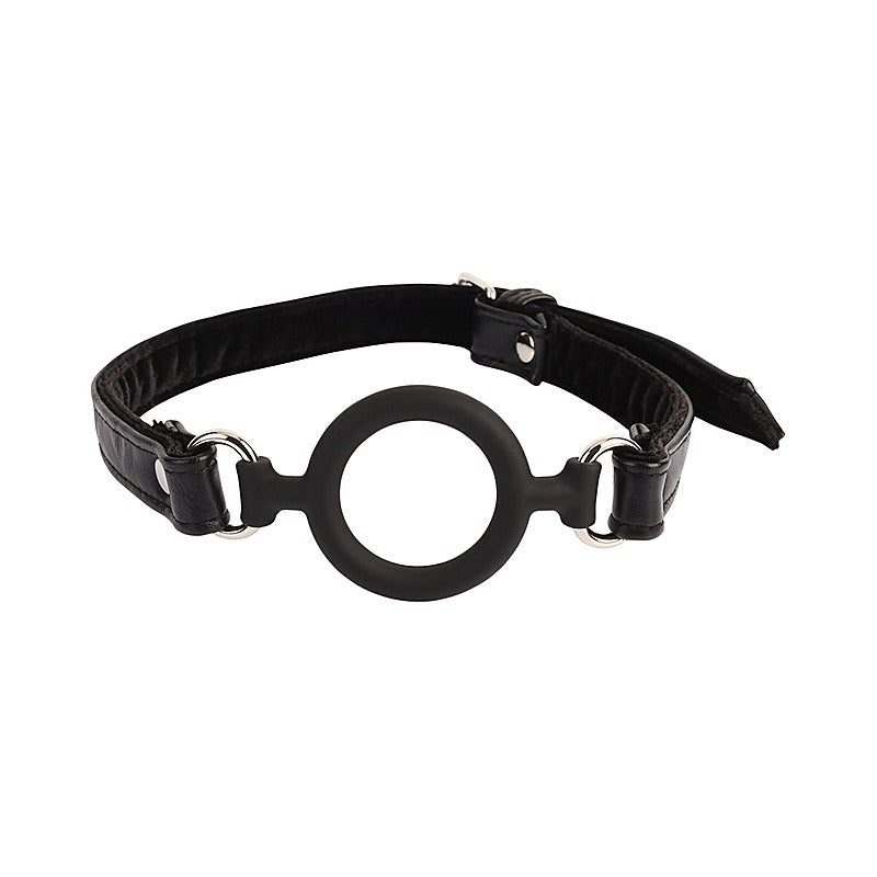 Noir O-Ring Silicone Bondage Mouth Gag by Chisa - Bondage Gags and Bits