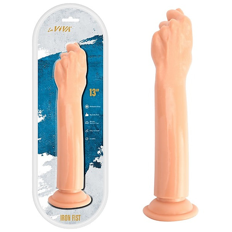 Iron Fist 11in Realistic PVC Dildo by La Viva - Realistic Dildos