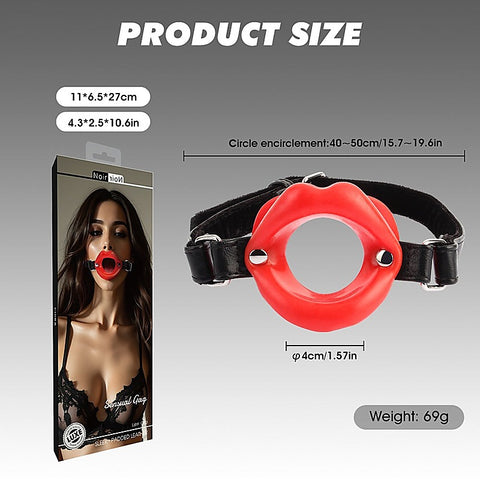 Sensual Adjustable Silicone Mouth Gag by Chisa - Bondage Gags and Bits
