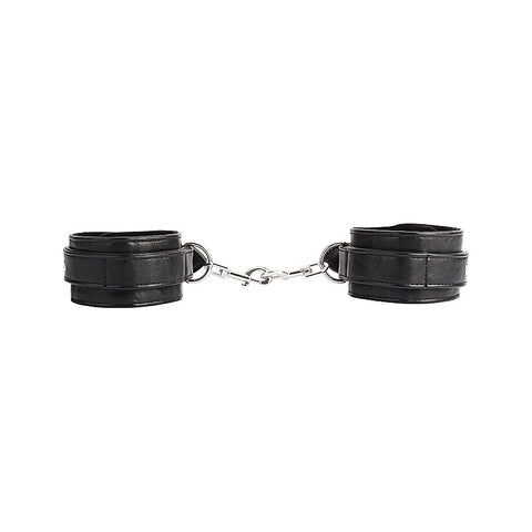 Adjustable Faux Leather Wrist Cuffs by Chisa - Cuffs And Restraints