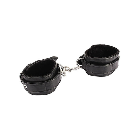 Adjustable Faux Leather Wrist Cuffs by Chisa - Cuffs And Restraints