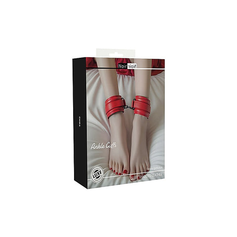 Adjustable Faux Leather Ankle Cuffs by Chisa - Cuffs And Restraints