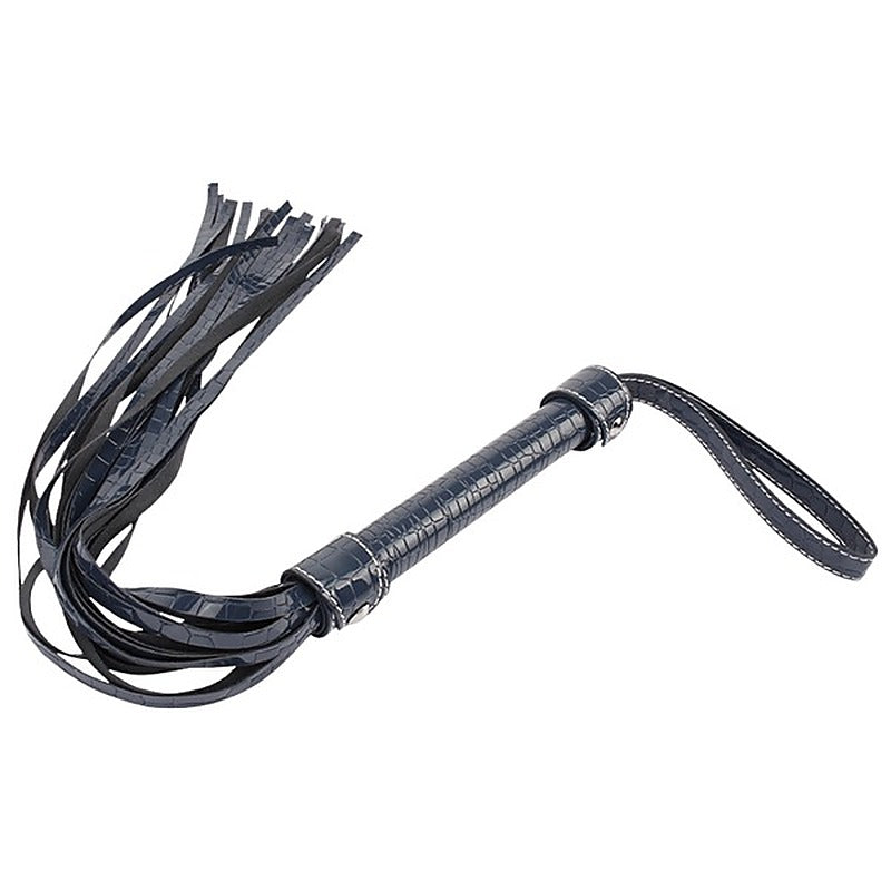 Beginners Snakeskin Faux Leather Whip by Chisa - Whips And Crops
