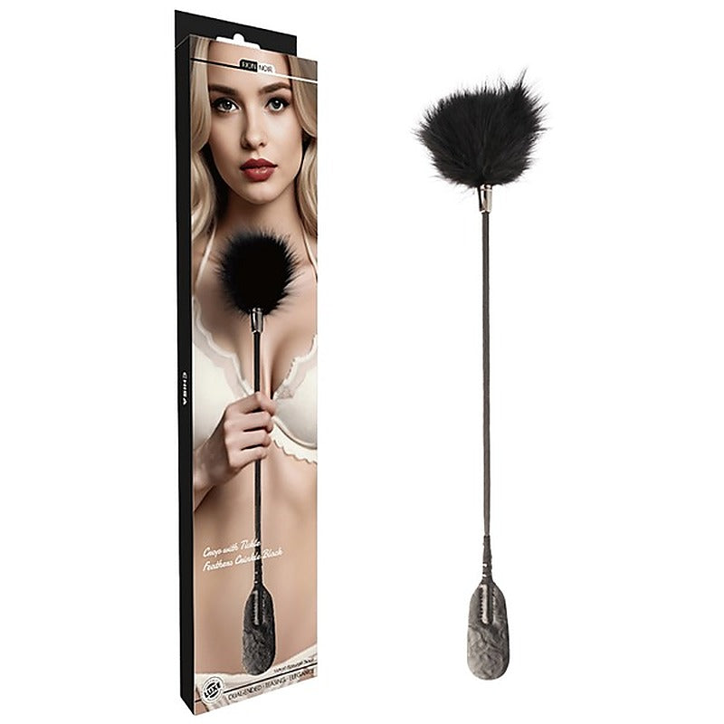 Tickle Feather Dual-Ended Bondage Crop by Chisa - Whips And Crops