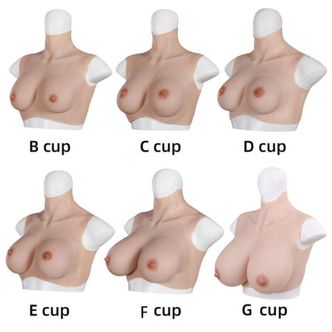 Breastplates Crossdresser Silicone Fake Tits by BDStyle