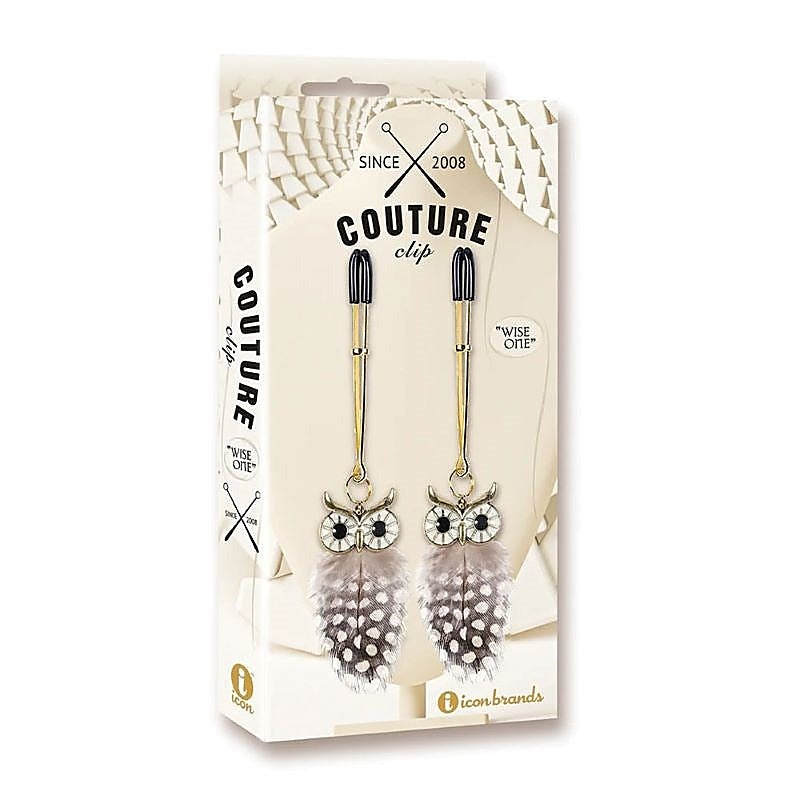 Couture Clip Luxury Nipple Clamps Wise One by Icon Brands - Nipple and Clit Clamps