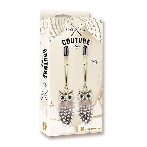 Couture Clip Luxury Nipple Clamps Wise One by Icon Brands - Nipple and Clit Clamps