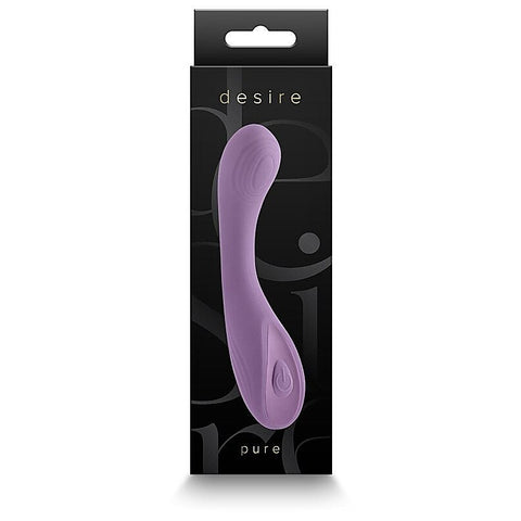 NS Novelties Desire Pure Rechargeable Vibrator Dusty Lavender - G-Spot Vibrators