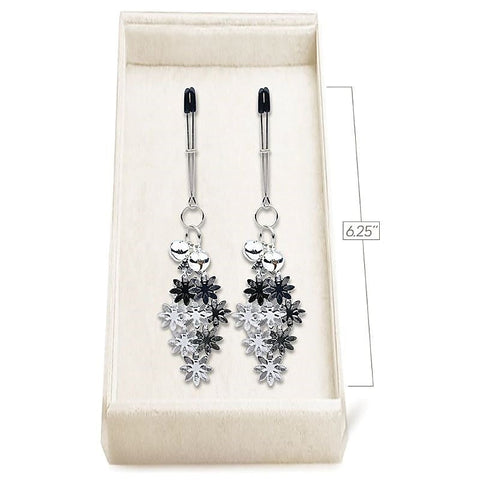 Sensual Rhythm Couture Clip Luxury Nipple Clamps - Nipple and Clit Clamps