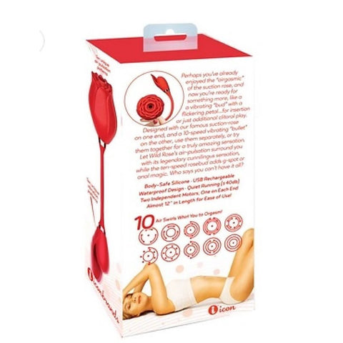 Indulge in Blissful Ecstasy - Wild Rose Air Pulse Vibe - Clit Ticklers and Pulsators