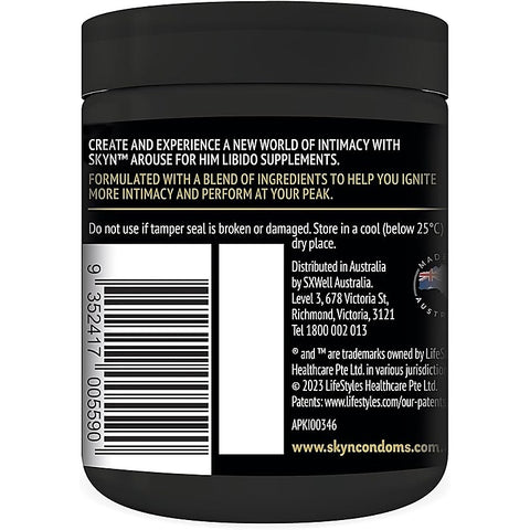 SKYN Arouse For Him Libido Supplements 60 Tablets