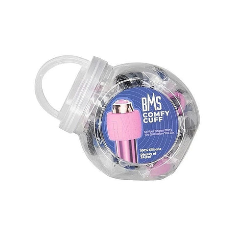 Swan Bullet Comfy Cuff Donut Cock Ring by BMS Factory - Cock Rings