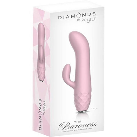 Playful Diamonds The Baroness Rechargeable Rabbit Vibrator - Rabbit Vibrators