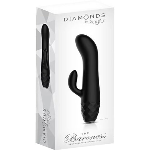 Playful Diamonds The Baroness Rechargeable Rabbit Vibrator - Rabbit Vibrators