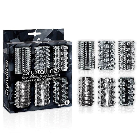 The 9'S Pleasure-Enhancing Crystalline Sleeves - Pumps, Extenders and Sleeves