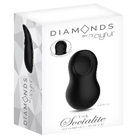 Playful Diamonds The Socialite Rechargeable Lay-On Vibrator - Personal Massagers