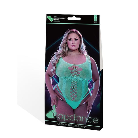 Lapdance Lingerie Glow In The Dark High Cut Teddy Queen