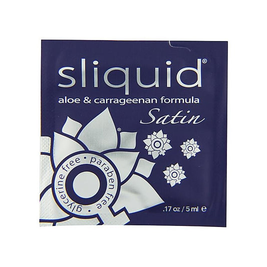 Sliquid Naturals Satin Pillows Water Based Intimate Lubricant .17 Oz