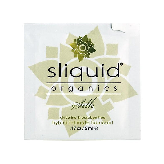 Sliquid Organics Silk Pillows Water Based Intimate Lubricant .17 Oz