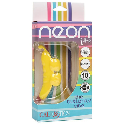 CalExotics Neon Vibes The Butterfly Finger Vibrator - Finger and Tongue Vibrators