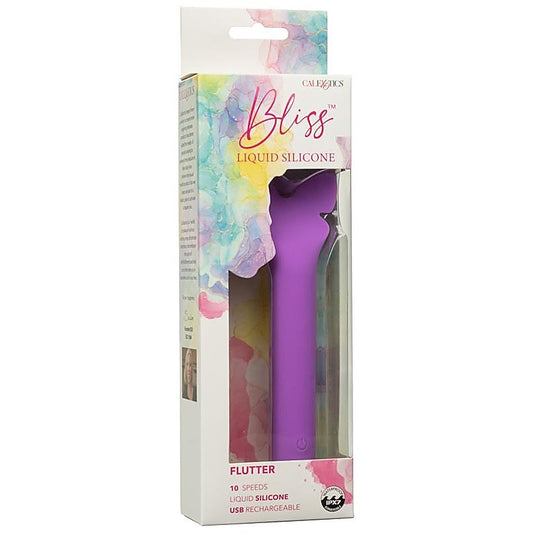 CalExotics Bliss Liquid Silicone Flutter Vibrator - Rabbit Vibrators