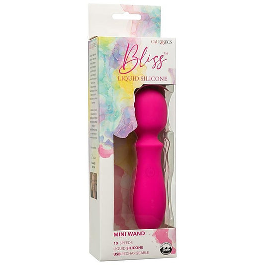 CalExotics Bliss Liquid Silicone Rechargeable Mini Wand Massager