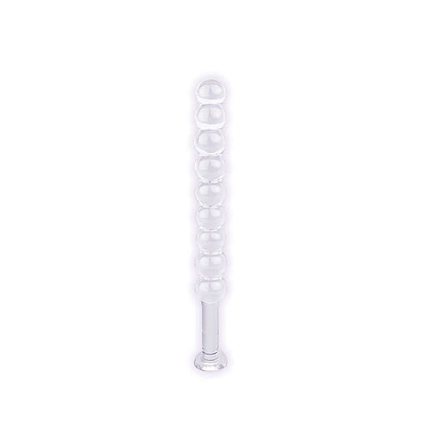 Indulge in Refined Intimacy with Glass Thins Spherical Plug - Glass Sex Toys