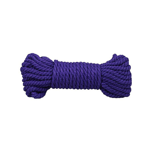 Kink Merci Bind and Tie 6mm Bondage Rope 30 Feet Violet - Cuffs and Restraints