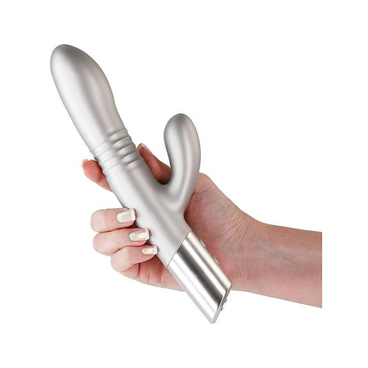 NS Novelties Royals Grace Recharable Rabbit Vibrator Metallic Champagne - Rabbit Vibrators