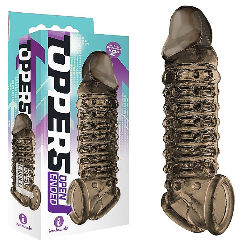 The 9'S Toppers Open Ended By Icon Brands - Penis Sleeves and Extenders