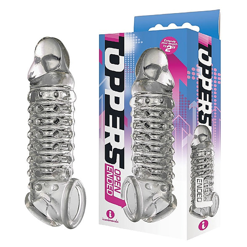 The 9'S Toppers Open Ended By Icon Brands - Penis Sleeves and Extenders