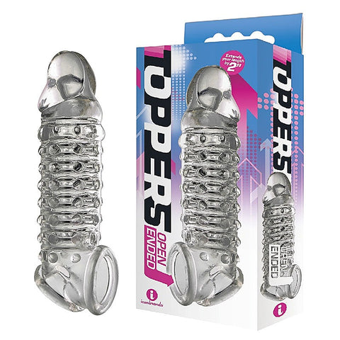 The 9'S Toppers Open Ended By Icon Brands - Penis Sleeves and Extenders