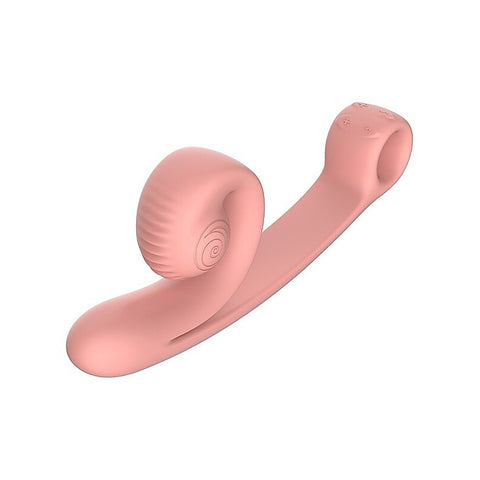 Snail Vibe Curve Rechargeable Dual Vibrator Peachy Pink