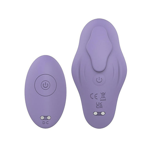 Playful Admirer Pleasures Rechargeable Panty Vibrator with Remote Lilac - Mini & Slim Vibrators