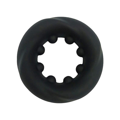 Nero Liquid Silicone Nubbed Cock Ring By Evolved - Silicone Cock Rings