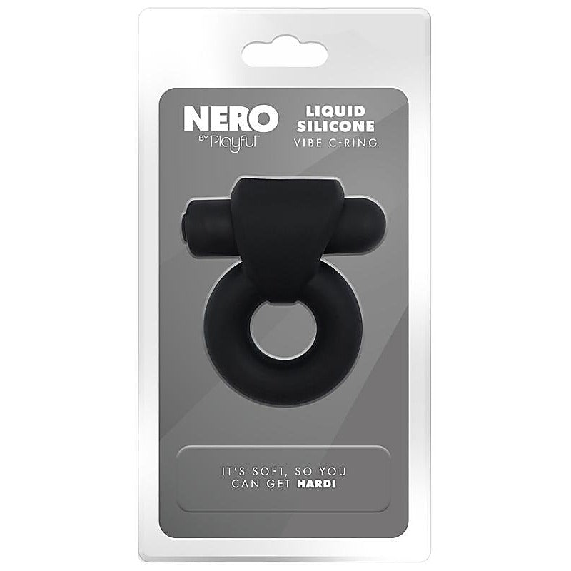 Nero Liquid Silicone Vibe Cock Ring By Evolved - Silicone Cock Rings